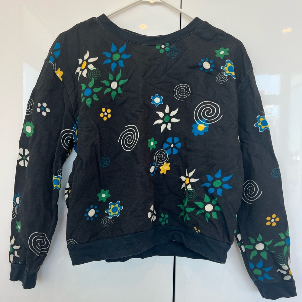 RARE! Dusen Dusen printed navy blue sweatshirt - size S
